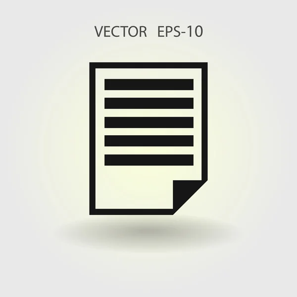 Platte pictogram van nota 's — Stockvector