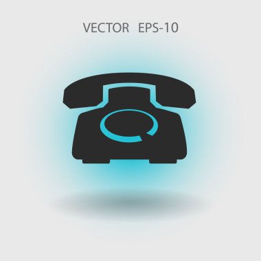 düz bir telefon simgesi