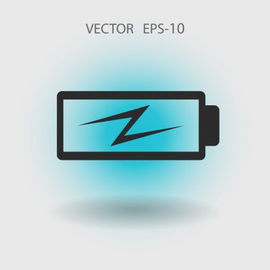 Düz pil düşük güç simgesi