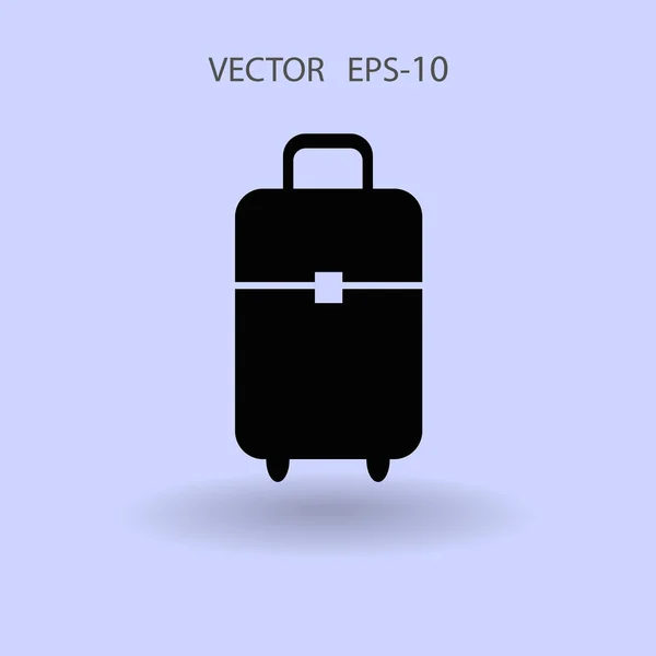 Icono plano de la bolsa — Vector de stock