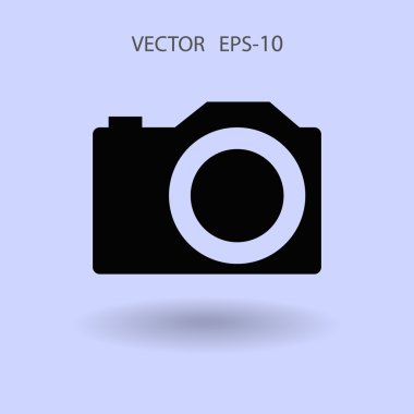 bir kameranın düz simgesi