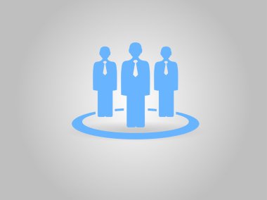 Takım çalışması, düz simgesi