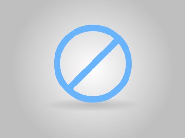 düz simgesi bir yasağı