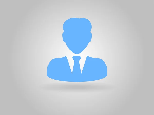 Плоская икона бизнесмена — стоковое фото