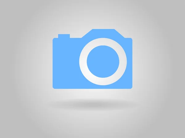 Platte pictogram van een camera — Stockfoto