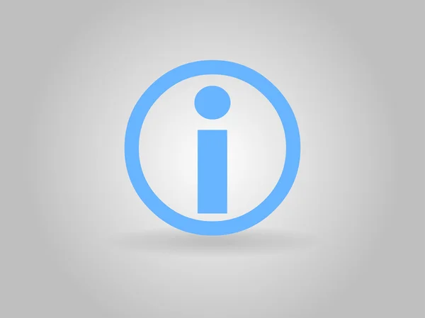 Flat icon of info — Stock Photo, Image