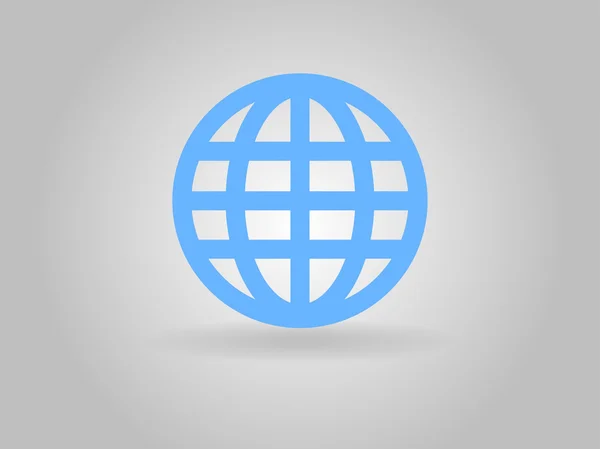 Flat icon of globe — Stock Photo, Image