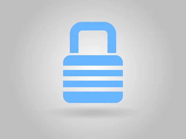 Flat icon of lock — Stock Photo, Image