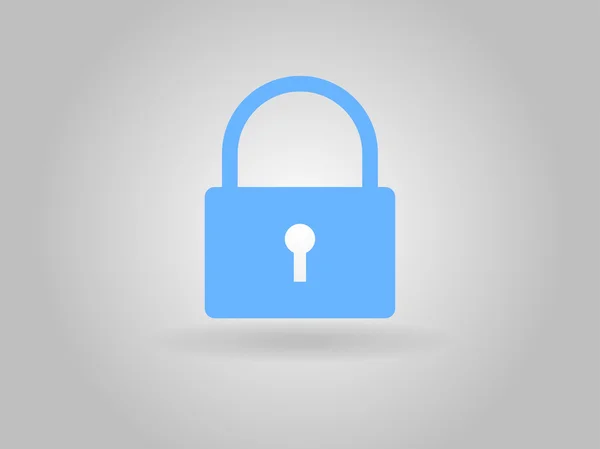 Flat icon of lock — Stock Photo, Image