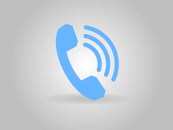 Flat icon of a phone — Stock Photo, Image