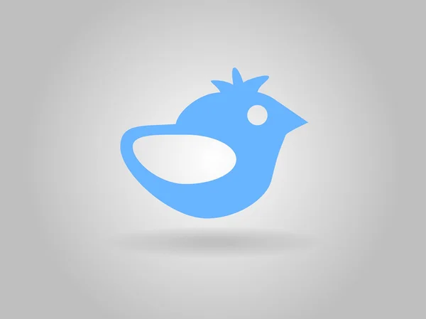 Lapos ikon-ból madár — Stock Fotó