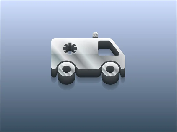 3d illustration of ambulance icon — Stock Photo, Image