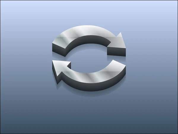 3d illustration of circulation icon — ストック写真