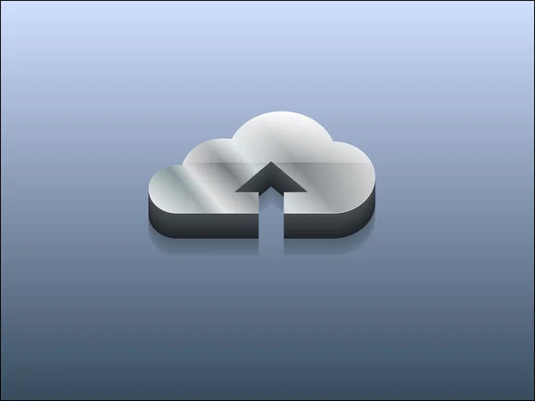 Illustration 3D d'une icône cloud — Photo