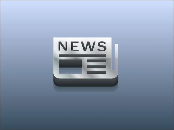 3d illustration of news icon — 图库照片