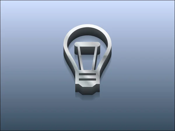 3d illustration of idea icon — 图库照片