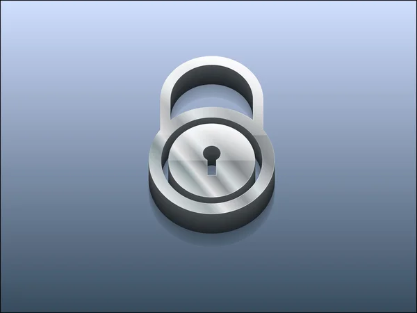 3d illustration of lock icon — Stockfoto