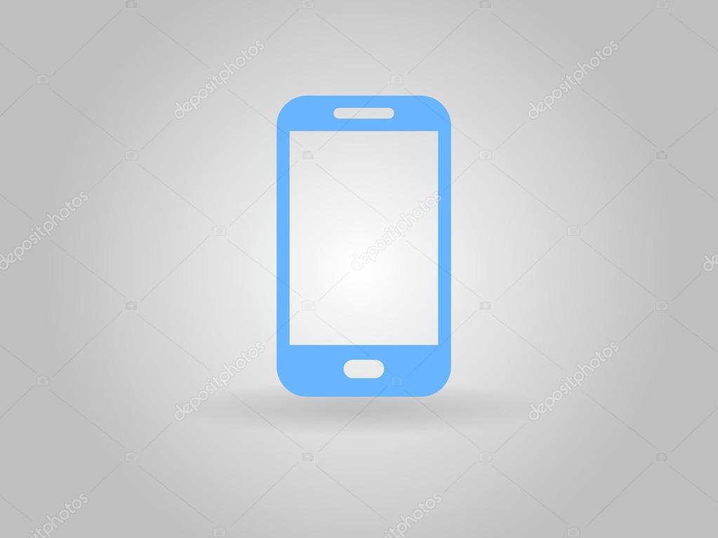 Flat icon of smartphone
