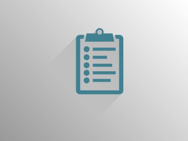 düz uzun gölge simgesi olarak Pano