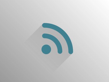 Uzun düz gölge simgesi RSS