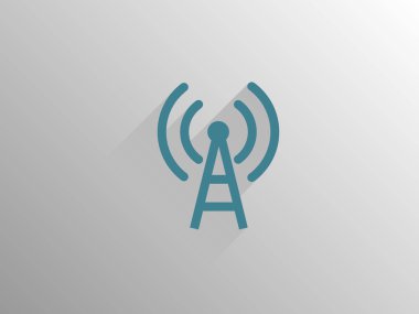 Uzun düz gölge simgesi WiFi
