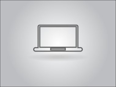 dizüstü düz simgesi