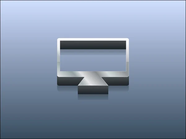 3d illustration of monitor icon — Stockfoto