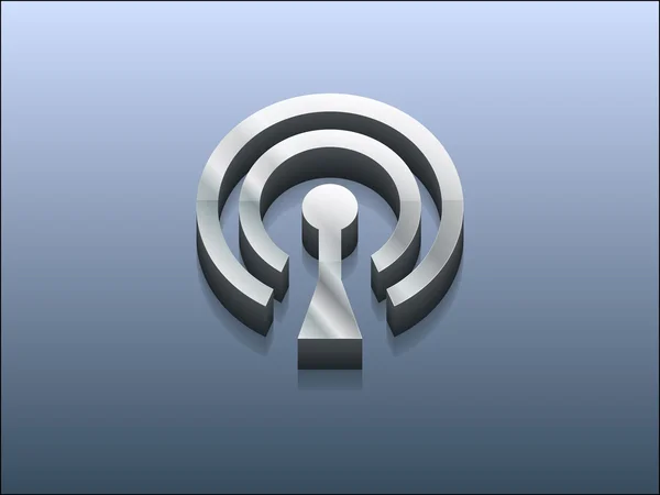 3d illustration of wifi icon