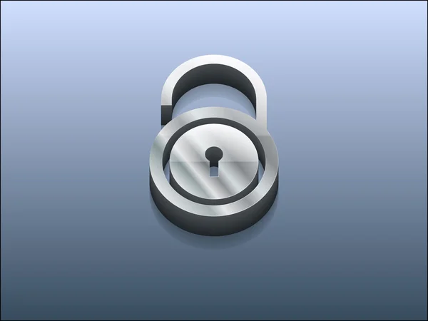 3d illustration of lock icon — Stok fotoğraf