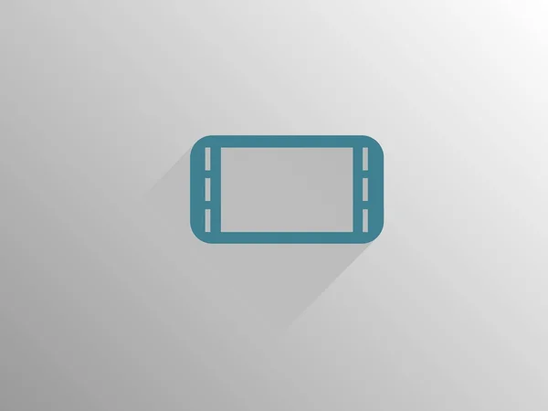 Flat long shadow icon of gamepad — Stock Photo, Image