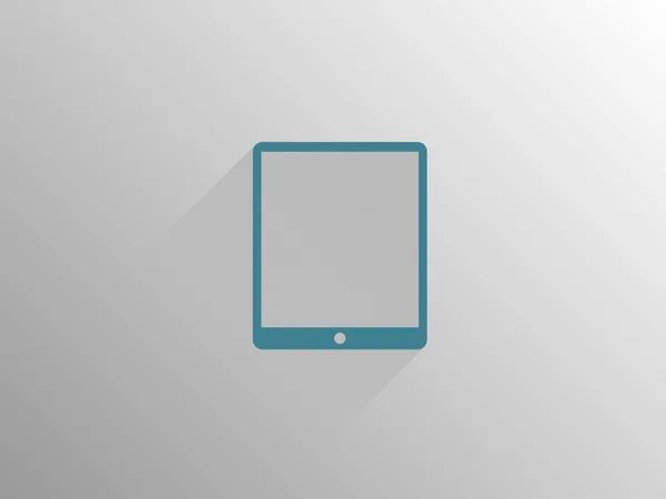 Płaski długi cień ikona touchpad — Zdjęcie stockowe
