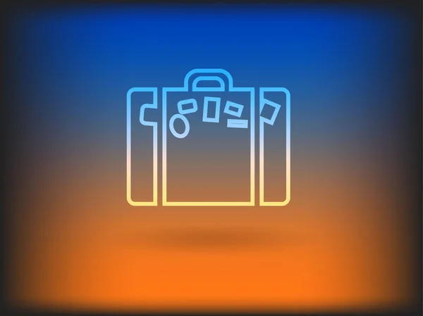Flat ikonen av väska — Stockfoto