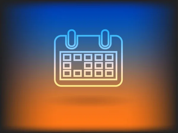 Flat icon of calendar — Stock Photo, Image