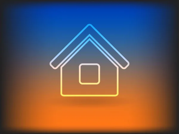 Flat icon of home — Stock Photo, Image