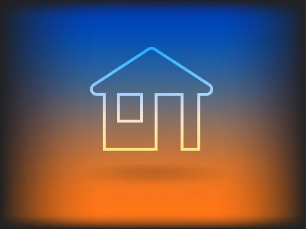Flat icon of home — Stock Photo, Image