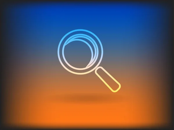 Flat icon of loupe — Stock Photo, Image