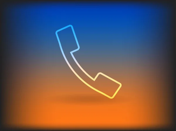 Flat icon of a phone — Stock Photo, Image