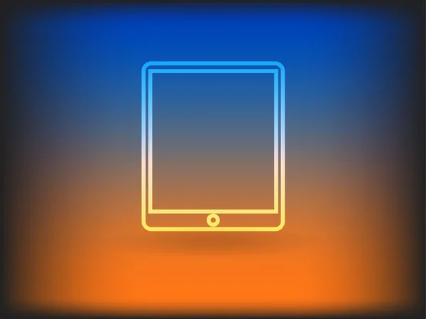 Icono plano de touchpad —  Fotos de Stock