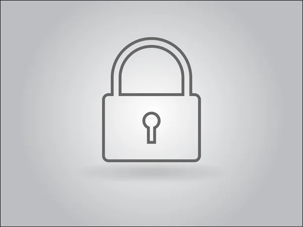 Flat icon of lock — Stock Photo, Image