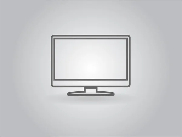 Flat icon of monitor — Stock Photo, Image