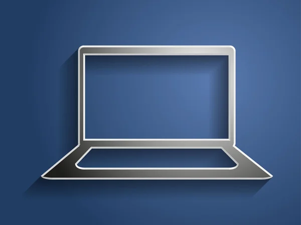 Laptop pictogram — Stockvector