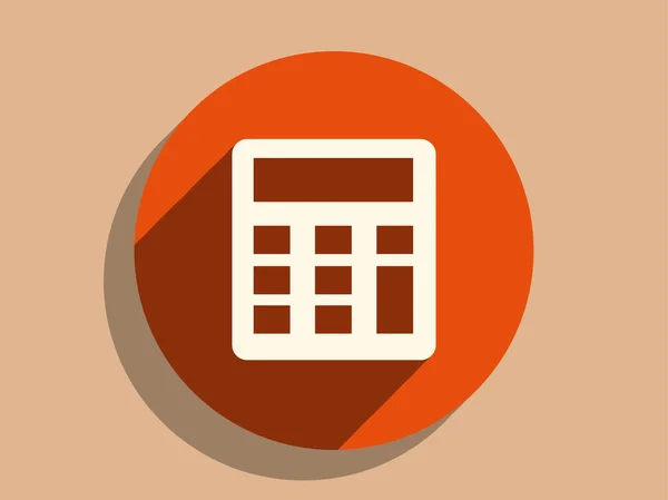 Icon of calculator — Stock Vector
