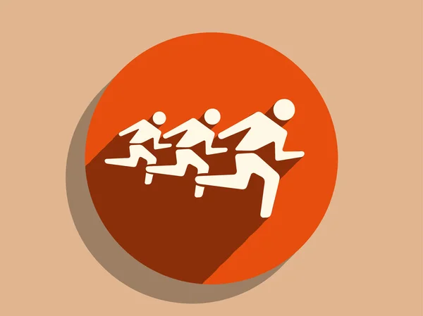 Icono de hombre corriendo — Vector de stock