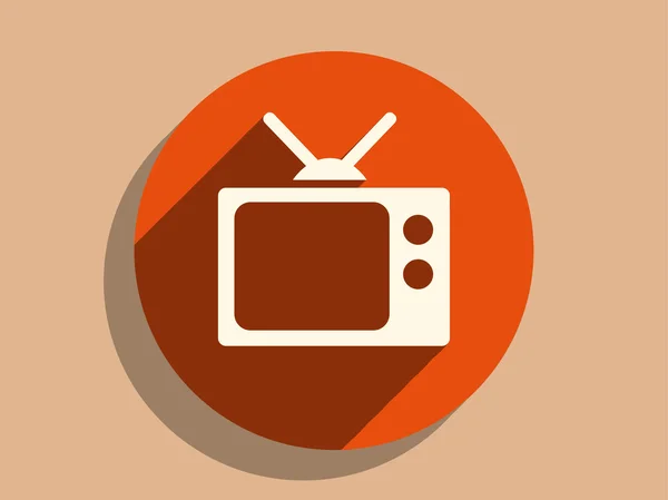 Icono de la televisión — Archivo Imágenes Vectoriales