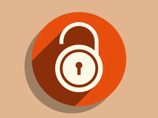 Icon of lock — Stock Vector