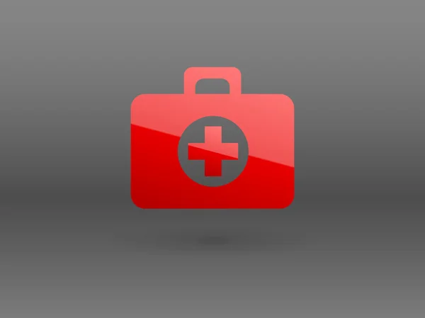 Flat icon of ambulanse — Stock Vector