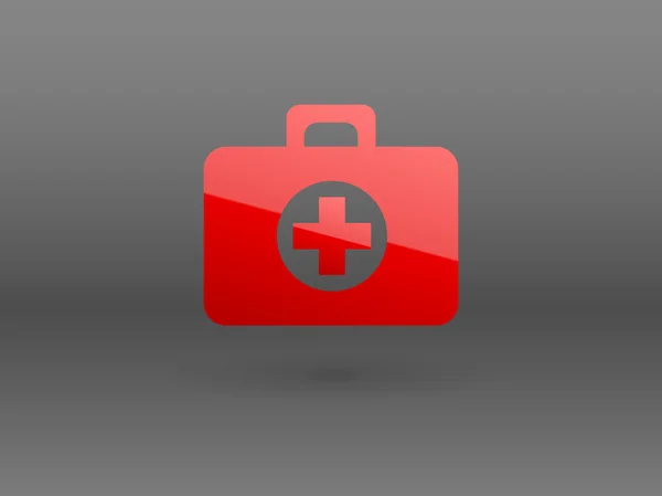 Icono plano de ambulanse — Vector de stock