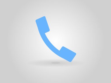 düz bir telefon simgesi