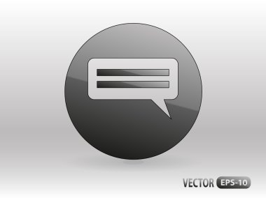 iletişimin bir düz simgesi