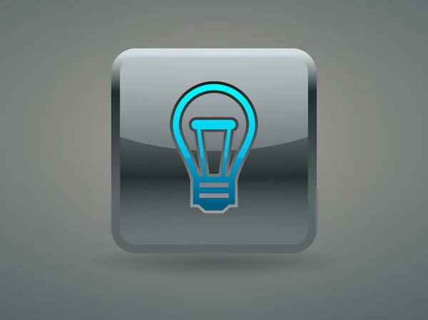 Icono plano de la idea — Vector de stock